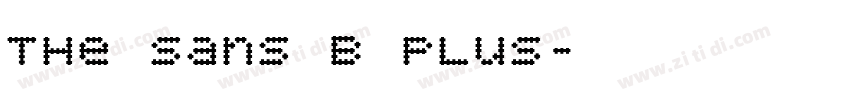 the sans B plus字体转换